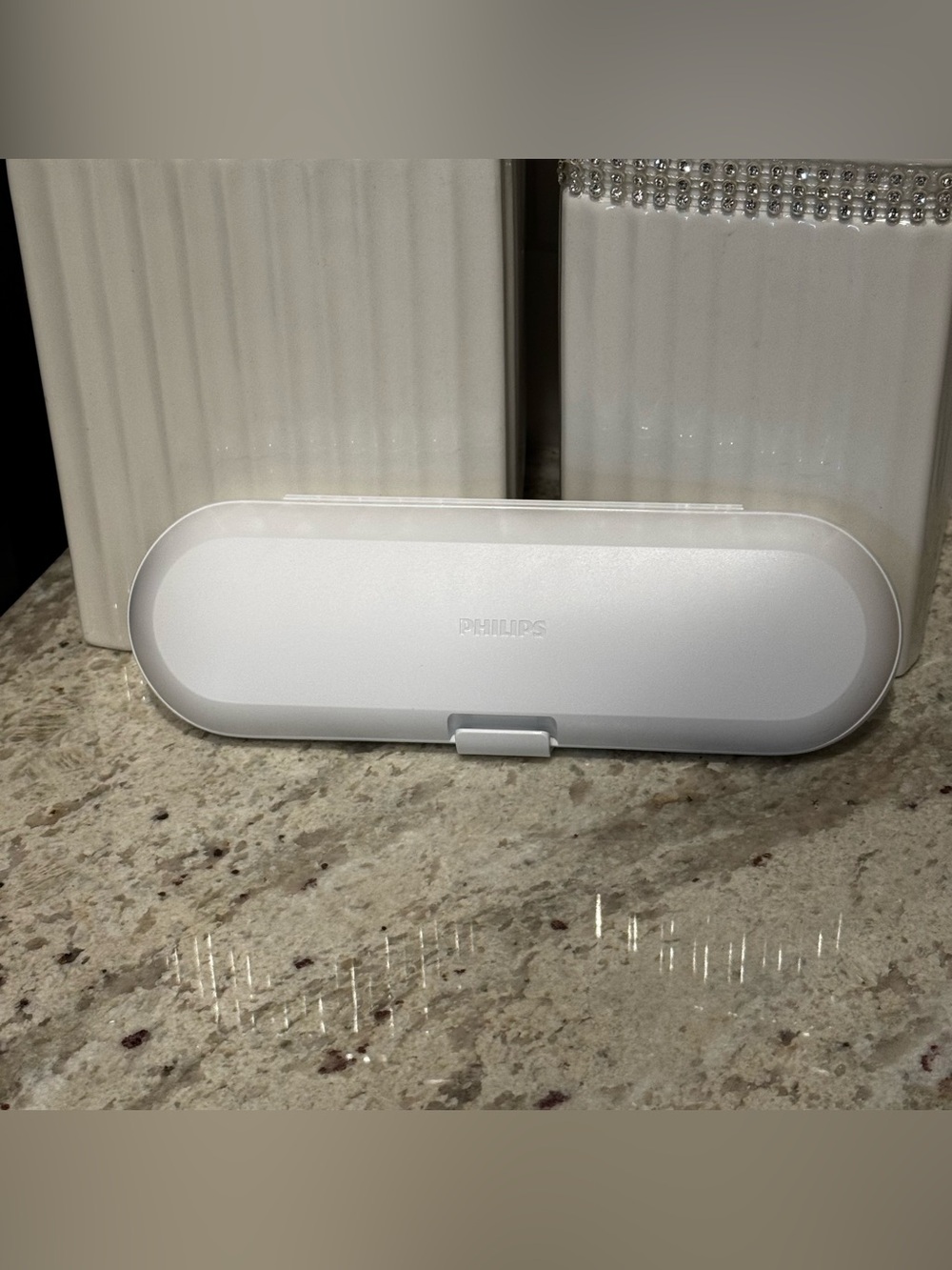 Philips White Oval Electric Toothbrush Accessory Case
